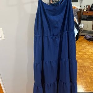 Blue & Black Sun Dress